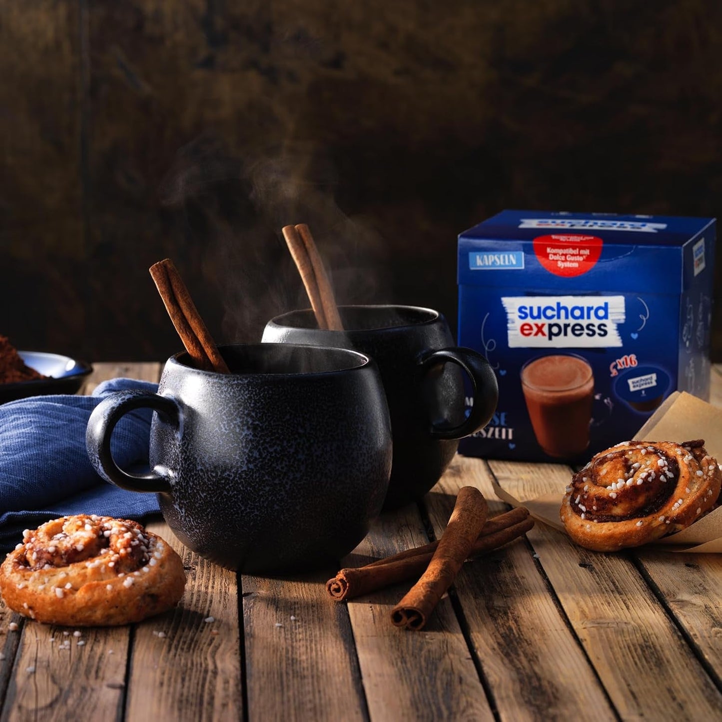 Suchard Express Kakao-kapslar för Dolce Gusto, 3x 16 kapslar, kompatibla med Nescafé Dolce Gusto-maskin, Cremige Trinkschokolade