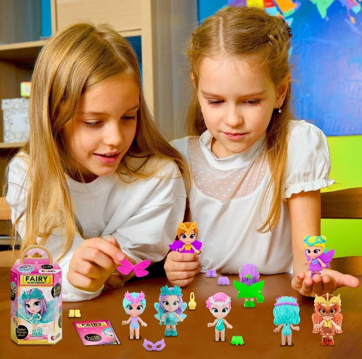 CRAZE Fairy in My Pocket | Fairy docka med vingar, samlarobjekt fairy leksak med specialeffekter som glitter, glöd i mörkret och färgbyte Dolls Naty Shop