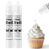 Gel matfärg - HXDZFX 2×30ml, sockerfri matfärg, högkoncentrerad, för dekoration av kakor, vit fondant, makroner, kakor, bakning, påskägg, slem (druvor lila)