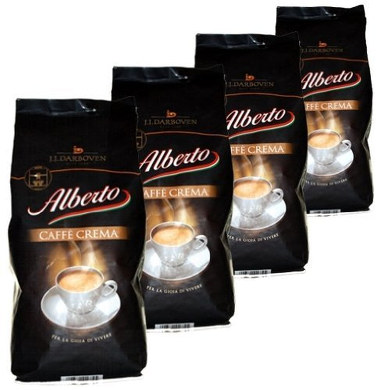 Alberto Crema kaffebönor, 1 kg, förpackning om 4 (4 x 1 kg)