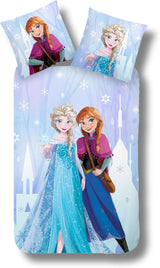 Barnsängkläder för flickor och pojkar tecknad 100% bomull Sängkläder - barn Naty Shop Anna Elsa