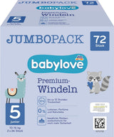 Blöjor Premium Active Plus, storlek 5, Junior 12-25 kg, Jumbopack, 2 x 36 stycken, 72 stycken
