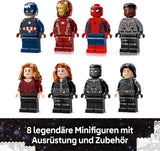 LEGO Marvel Captain America: Civil War Action Duell - Superhjältelekset med 8 minifigurer - Bygg- och lekset för leksaksflygplan - Present till pojkar och flickor 76314 Byggset Besuche den LEGO-Store