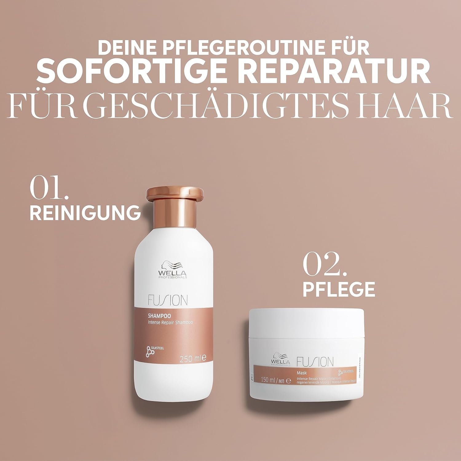 Wella Professionals Fusion Intense Repair - Professionell vård för skadat hår Wella Shower and Bath