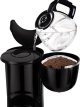 Tefal CM3408 Mini kaffebryggare i glas (600 W, 6 koppar) svart/rostfritt stål, CM340811