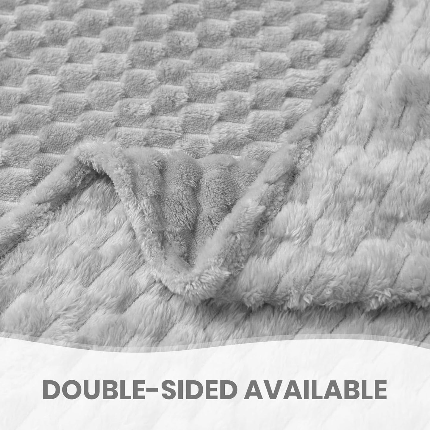 Good Nite Comfort filt Fluffy filt 150 X 200 cm Mjuk mikrofiber Överkast Soffa Filt Comfort filt Varm fleecefilt för soffa och säng Sovrum Office Grå Bra Nite sängar och filtar