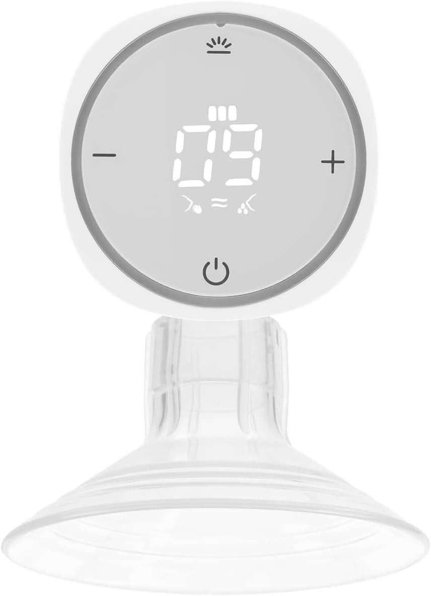 LIONELO Fidi One sladdlös bröstpump 180 ml, 3-fas bärbar bröstpump, 9-stegs energibesparande massage, silikontratt 26 mm speltid 120 min Bpa-fria tillbehör Mat och amning Bebe Naty Shop