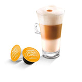 Latte Macchiato | 96 Kaffeekapseln & Latte Macchiato Caramel | 48 Kaffeekapseln | Arabica Robusta Blandning | Feines Caramell Aroma och leckerer Milchschaum