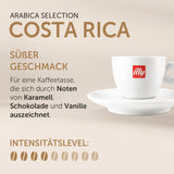 illy, Kaffeebohnen Arabica Selection Costa Rica, 100% Arabica med karamell-, Schokoladen- och Vanillenoten, süßer Gesmack, 1 Dos mit 250g