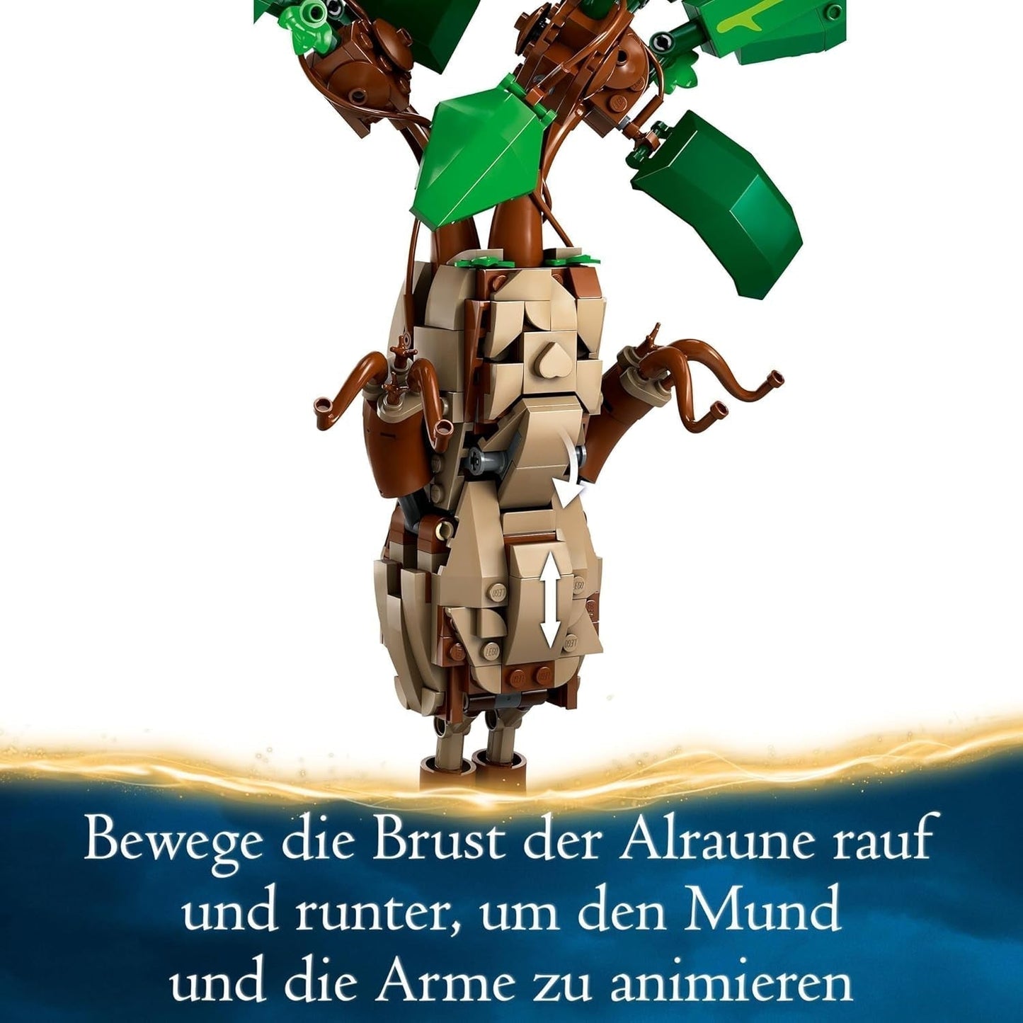 LEGO Harry Potter Magic Potion Plant: Mandrake, krukväxtleksak, magisk present till flickor, pojkar och alla fans, fantasifulla lekset för barn, heminredning 76433 Byggset Besuche den LEGO-Store
