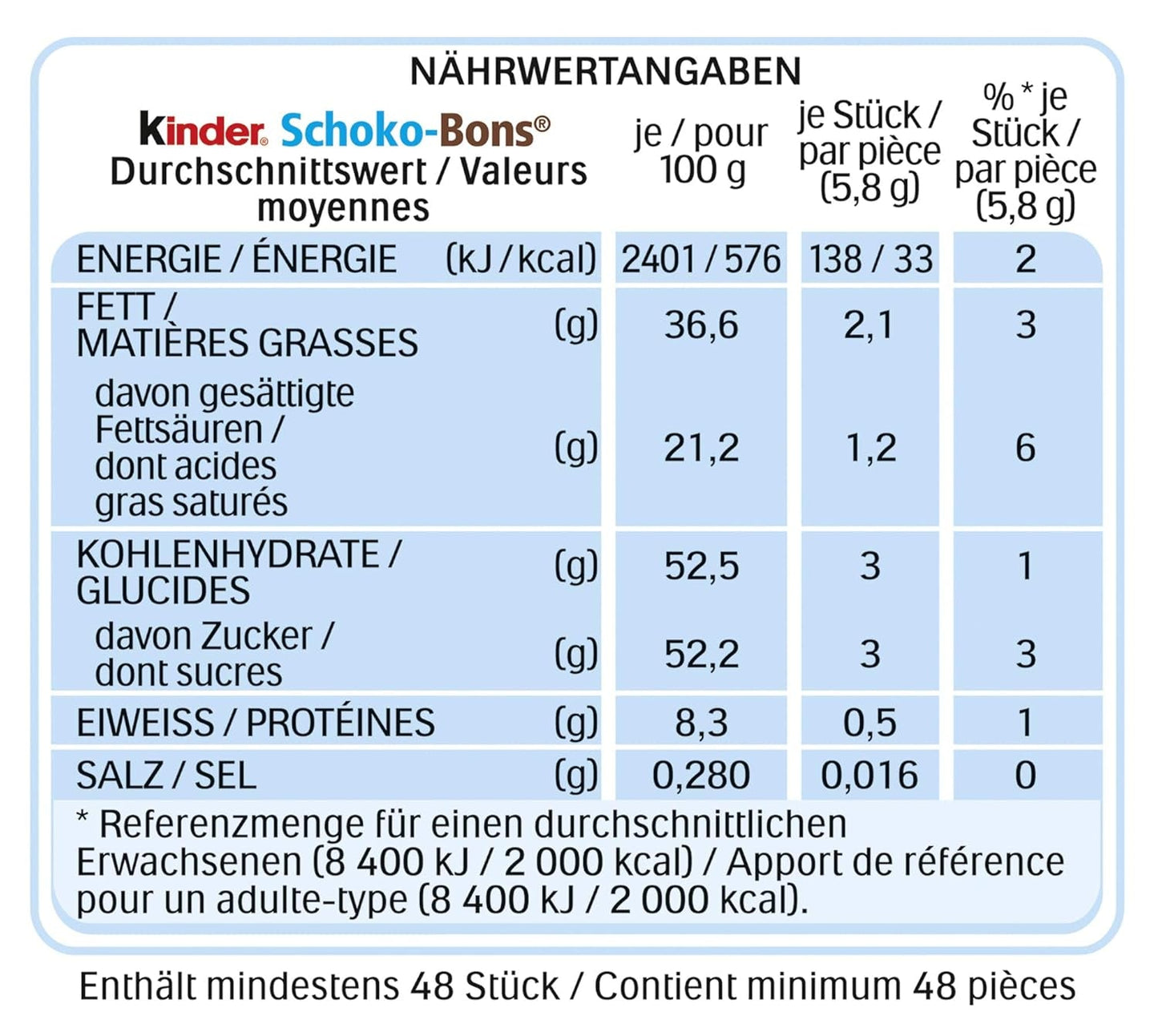 Kinder Schoko-Bons, 300g (förpackning med 3)