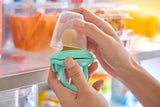 Munchkin Baby Silikon Mat Dispenser | Idealisk för på språng – silikonpåsar för fryst mat | Självmatande matautomat | Avvänjningsmatare | BPA-fri | Från 4 månader+ | Förpackning om 2 | Blått och grönt