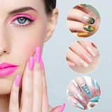 120 st nagelformsset, nagelförlängningar, gelnagelformer, nagelformset med dubbelhuvudborste och nagelfil med clips, för gelnaglar