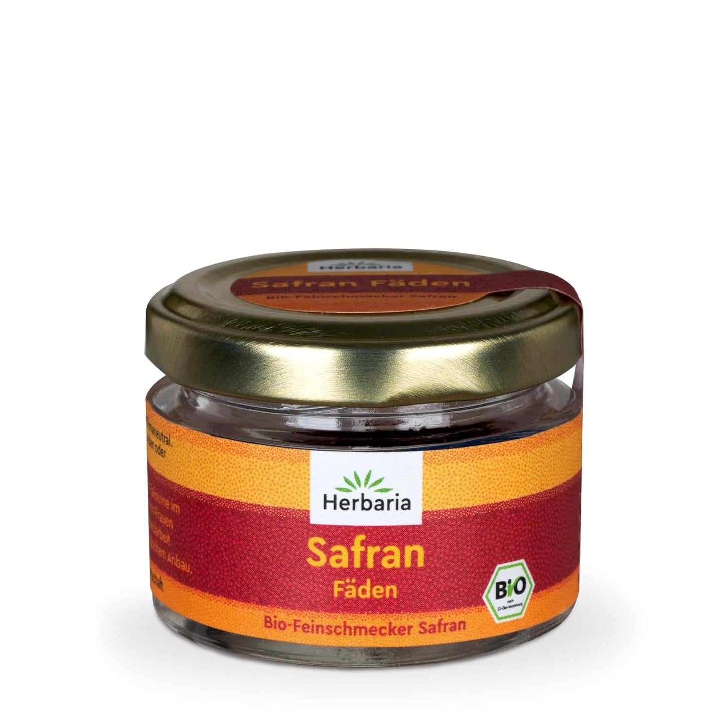 Herbaria Safran-Fäden bio 0,5g im Glas – Bio Saffron-Fäden aus dem bereicht Safran-Ort Taliouine i Marokko – Safranfäden in Premium Bio-Qualität – Saffron Premium - Safran première catégorie