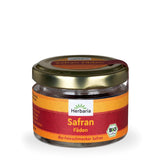 Herbaria Safran-Fäden bio 0,5g im Glas – Bio Saffron-Fäden aus dem bereicht Safran-Ort Taliouine i Marokko – Safranfäden in Premium Bio-Qualität – Saffron Premium - Safran première catégorie