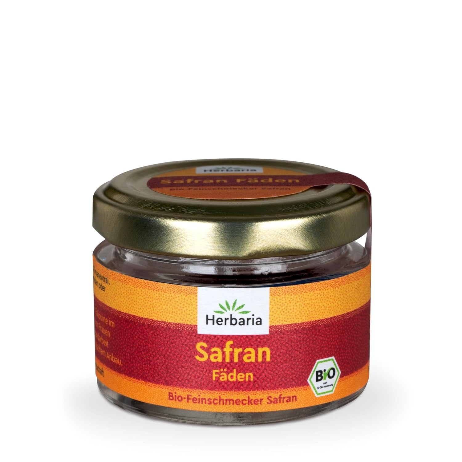 Herbaria Safran-Fäden bio 0,5g im Glas – Bio Saffron-Fäden aus dem bereicht Safran-Ort Taliouine i Marokko – Safranfäden in Premium Bio-Qualität – Saffron Premium - Safran première catégorie