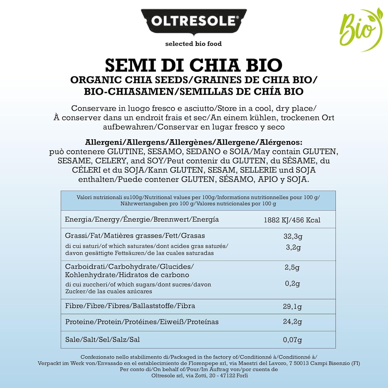 - Ekologiska chiafrön 3 kg - Ekologiska råoljefrön, källa till protein och fibrer, naturligt glutenfria, perfekt för sallader eller berikade bakverk, bekväm förpackning