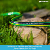 CELLFAST Trädgårdsslang 5-lagers vattenslang Dubbelflätad gränsöverskridande bevattningsslang UV-beständig Anti-Alger Flexibel 30 Bar 3,4 Inches 50 Meter Grön