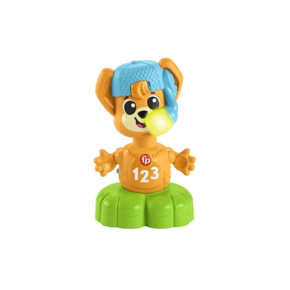 Fisher-Price Sync Squad rävbänkleksak, leksak för spädbarn och småbarn med musik och interaktiva lampor, från 9 månader, fransk version, HYK94 Jucarii Bebe Naty Shop Standardtitel