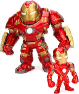 Jada Toys Marvel-figur Hulkbuster & Ironman Öppen och stängd hjälm Samlarfigurer Set gjuten röd Storlek: 6 tum Hulkbuster & 2 tums Ironman Actionfigurer Naty Shop Standardtitel