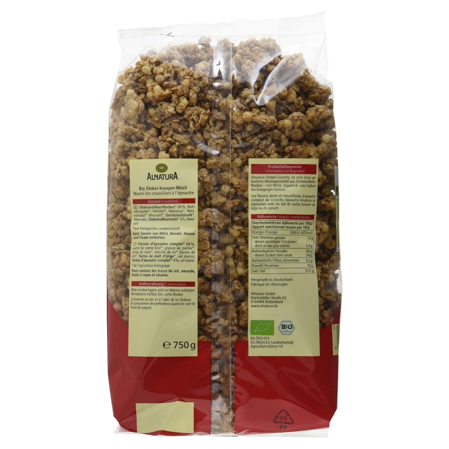 Ekologiskt krispigt korn 3-pack (3 x 750 g)