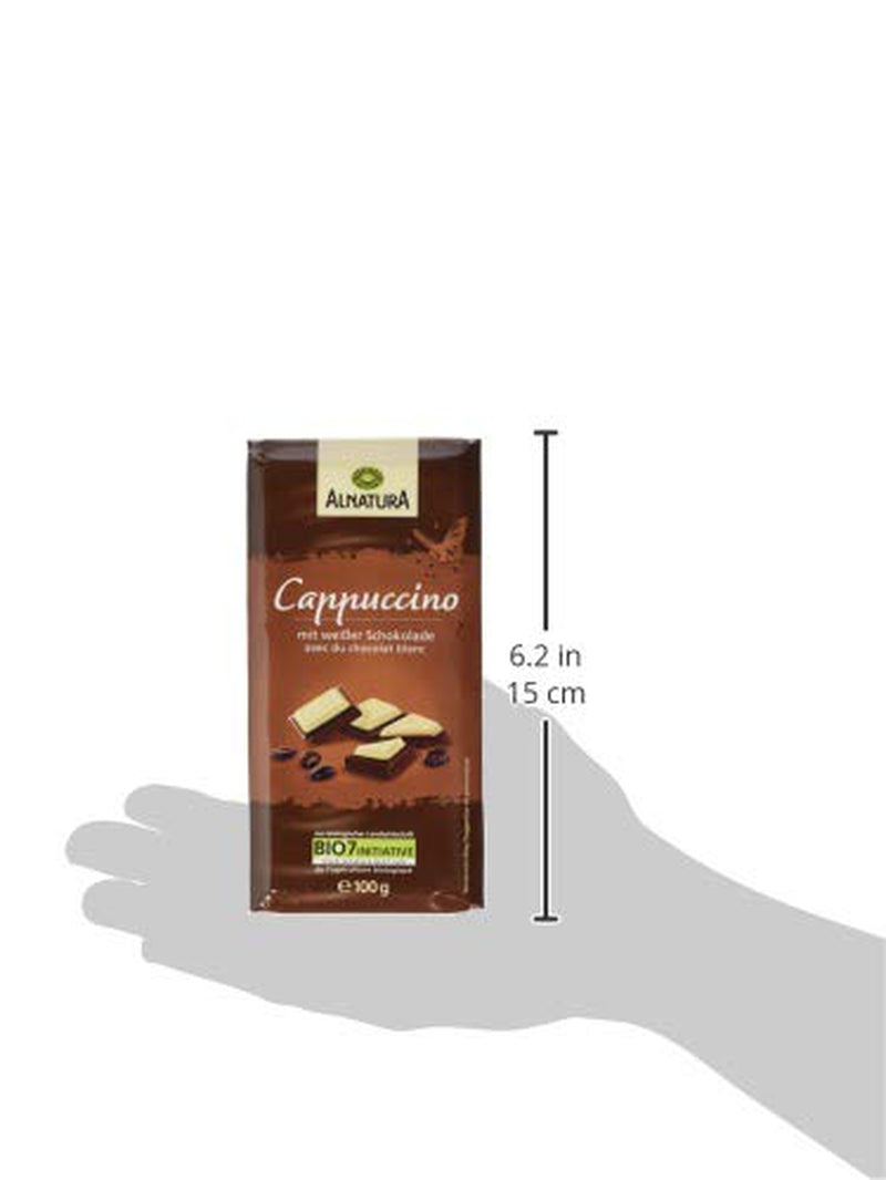 Ekologisk choklad fylld med cappuccino, 100g