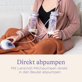 Lansinoh Muttermilchbeutel - 25 Stück - Zum Sicheren Aufbewahren Und Einfrieren Von Muttermilch - Hygienisk & Platzsparend Tillbehör Mat och Amning Bebe Naty Shop