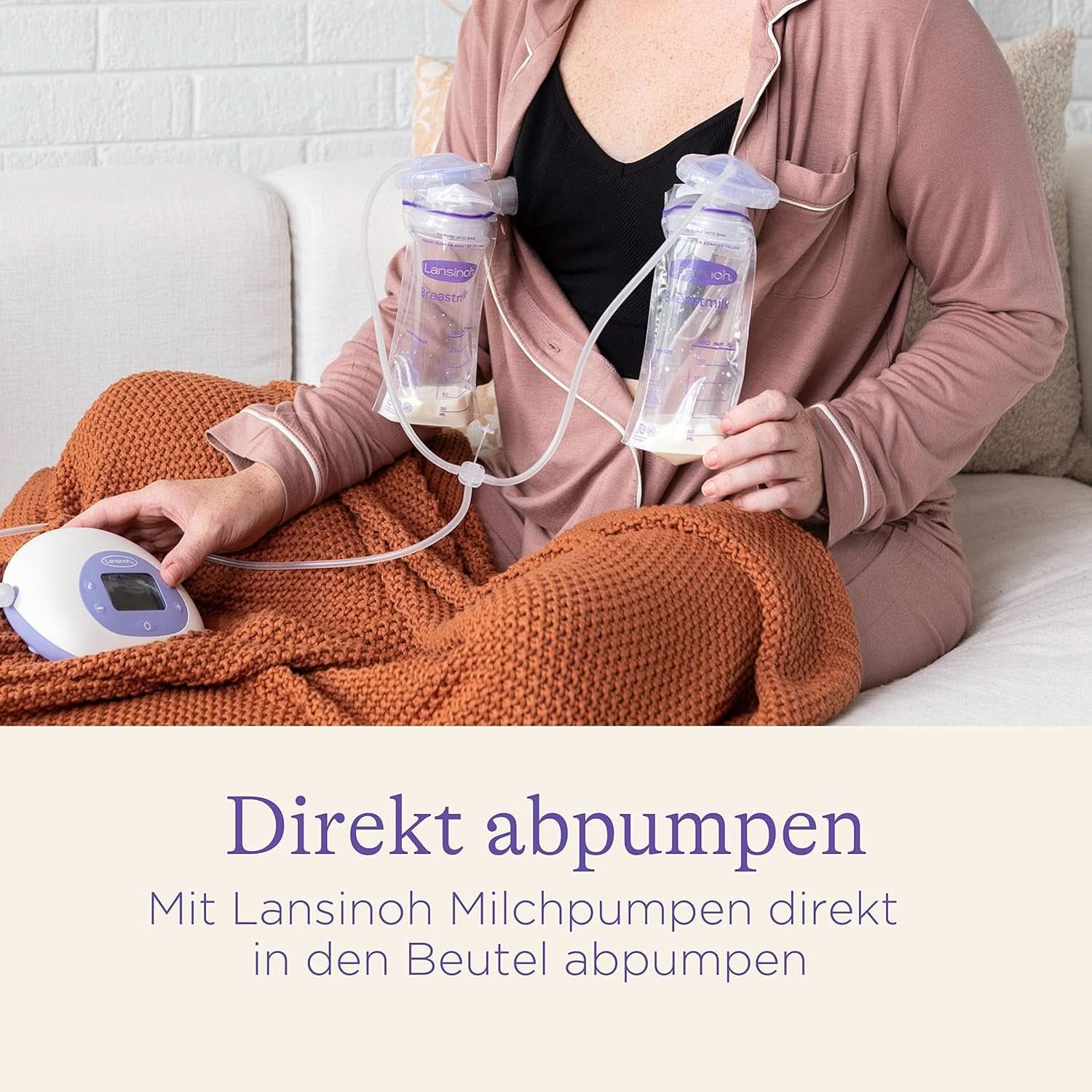 Lansinoh Muttermilchbeutel - 25 Stück - Zum Sicheren Aufbewahren Und Einfrieren Von Muttermilch - Hygienisk & Platzsparend Tillbehör Mat och Amning Bebe Naty Shop
