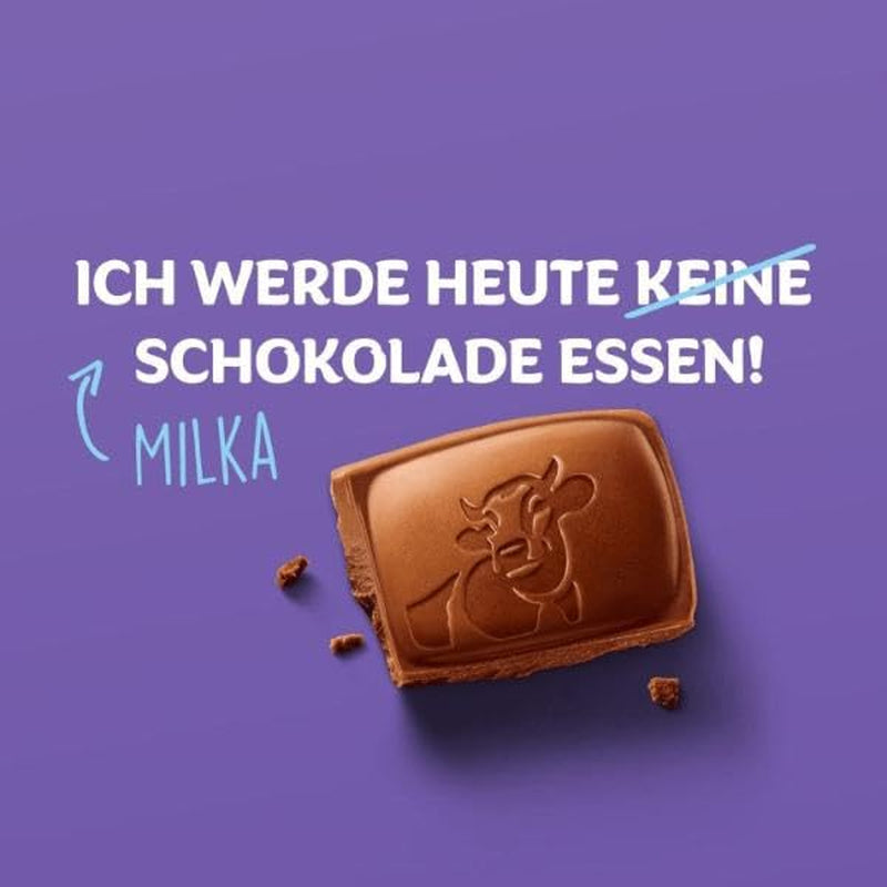 Milka Naps Alpine Milk – Mini chokladrutor från delikat alpin mjölkchoklad – 1 x 1,7 kg