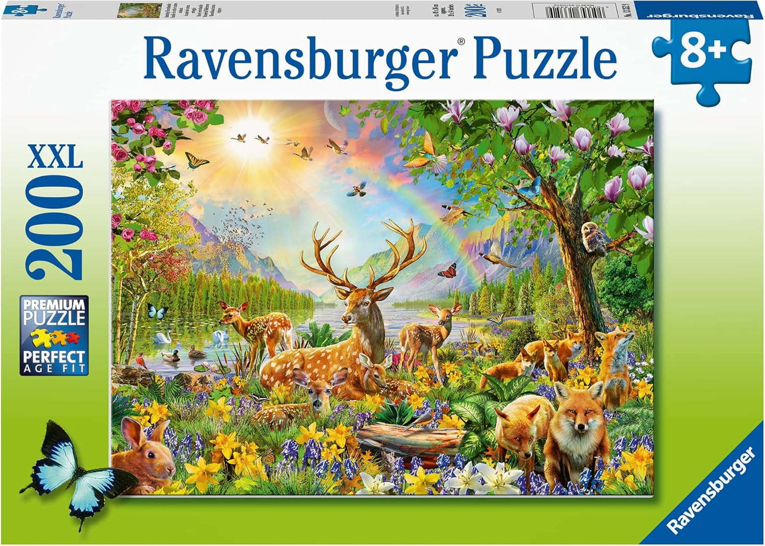 Ravensburger pussel för barn - 13352 Graceful Deer Family - 200-bitars pussel för åldrar 8+ Pussel Naty Shop Standardtitel