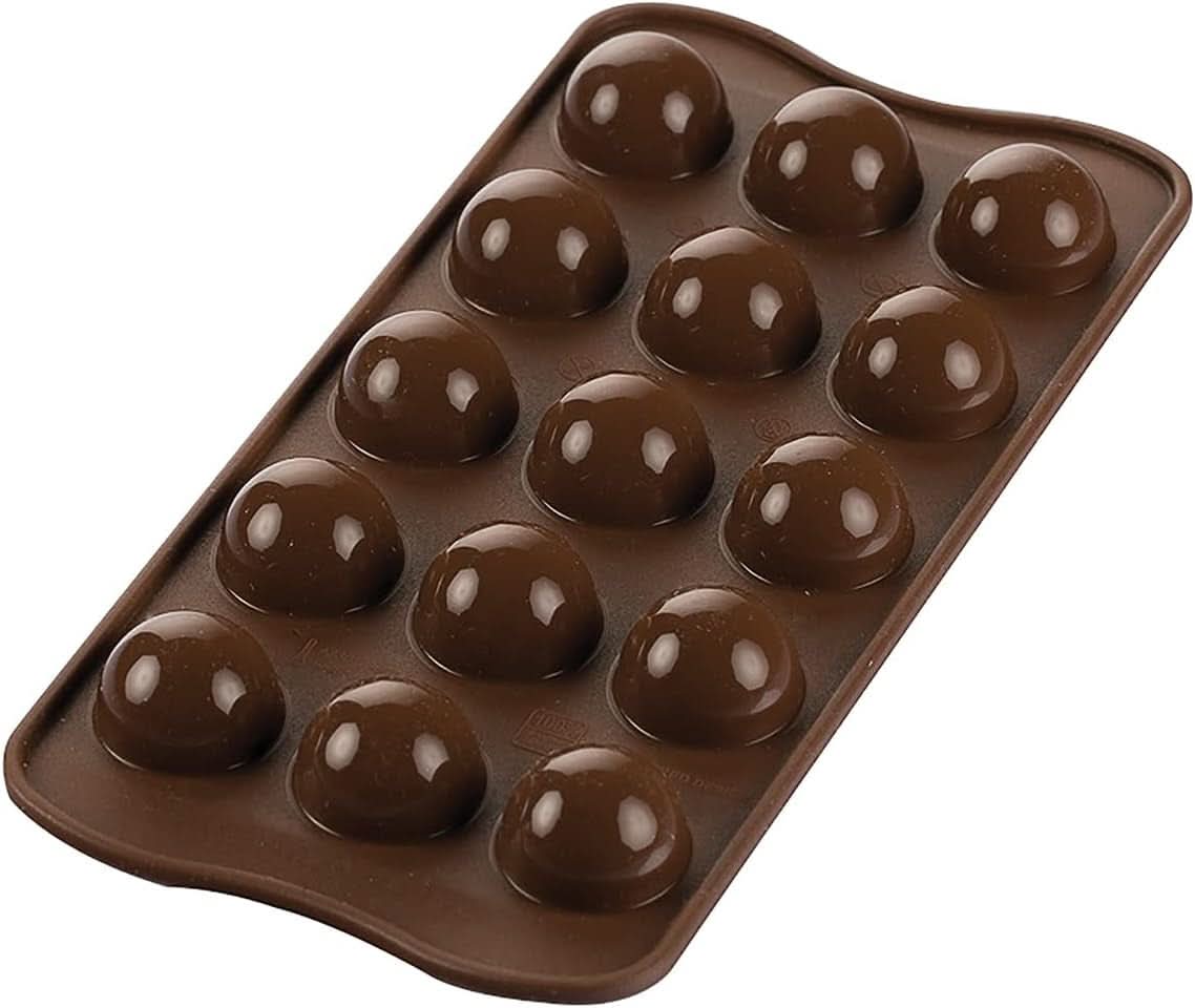 Silikomart 199384, 3D-form för chokladflamma kök Naty Shop Tartufino