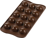 Silikomart 199384, 3D-form för chokladflamma kök Naty Shop Tartufino