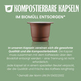 Caffè Vergnano 1882 - Èspresso Kompostierbare Kaffeekapseln , kompatibel med Nespresso, Intenso (Intenso) - Packung Enthält 100 Kapseln