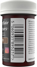 Sugarflair brun matfärgspasta, högkoncentrerad pastellfärgad matfärg för smörkräm, fondant, royal glasyr, tårtdekorationer och mer! Livlig matfärg! - 25 g