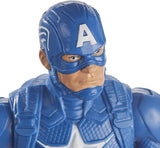 Marvel Avengers Titan Hero Series Blast Gear Captain America Actionfigur 30 cm stor leksak för 4+ år gammal Blå actionfigurer Naty Shop