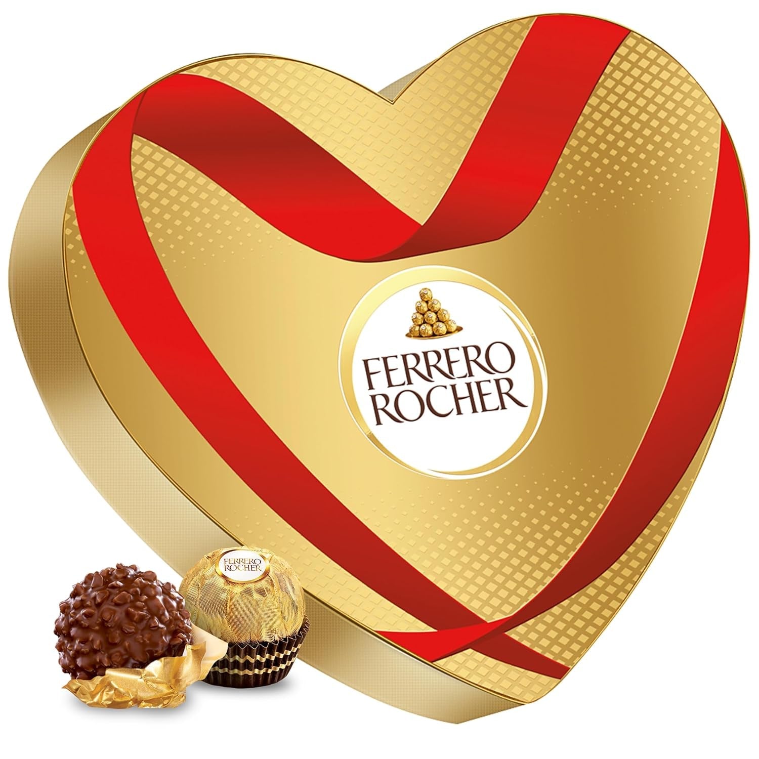 Ferrero Mon Chéri Heart - Alla hjärtans dag chokladpresent till honom och henne - knaprig choklad, fruktig likör och smaksatta körsbär - till alla hjärtans dag, mors dag och påsk - 1 förpackning 147g