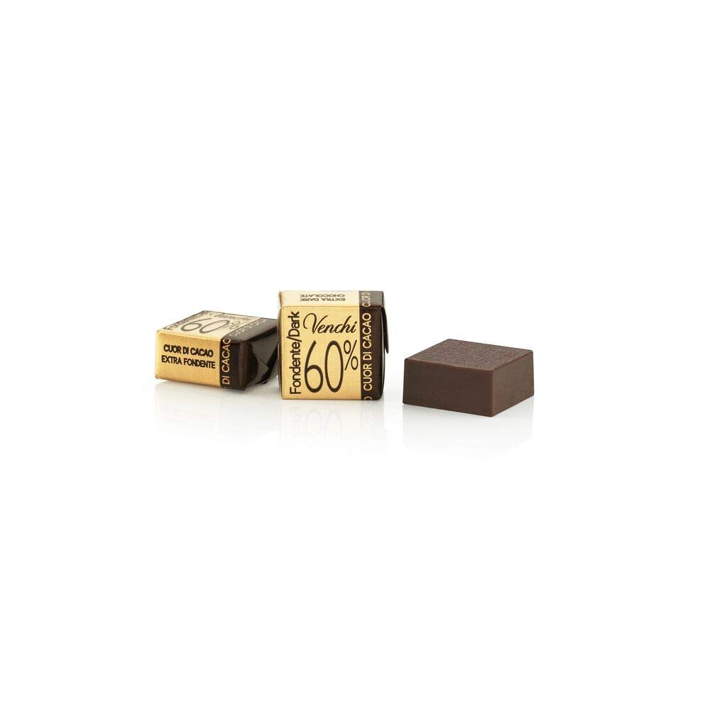 Venchi Cubotto från 60% ren mörk choklad i 1 kg förpackning - vegansk, glutenfri