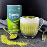 Matcha för latte Grönt teblandning med rörsocker, 400g, vegansk, för 20 portioner