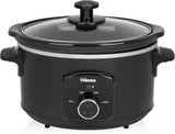 Tristar VS-3915 slowcooker, keramikgryta i rostfritt stål med 2 värmeinställningar och varmhållningsfunktion, 3,5 L Slow Cooker Naty Shop Manuelle Steuerung