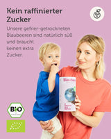 Frystorkade ekologiska blåbär BUAH® | Frystorkade ekologiska blåbär utan tillsatt socker | 100 % frystorkad frukt (vegansk, glutenfri, laktosfri) | Idealiskt mellanmål (140g) Naty Shop uttorkade produkter