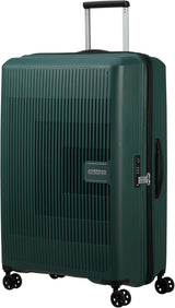 American Tourister Aerostep - Spinner L, Expanderbar resväska, 77 cm, 101,5/109 L, Orange (Bright Orange) Bagage och reseutrustning Naty Shop Green (Dark Forest) L (77 cm - 101,5/109 L)