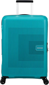 American Tourister Aerostep - Spinner L, Expanderbar resväska, 77 cm, 101,5/109 L, Orange (Bright Orange) Bagage och reseutrustning Naty Shop Turquoise (Tone Turquoise) M (67 Cm - 66,5/72,5 L)
