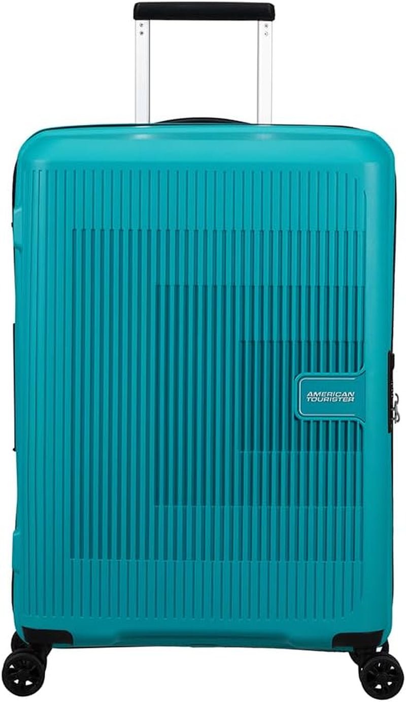 American Tourister Aerostep - Spinner L, Expanderbar resväska, 77 cm, 101,5/109 L, Orange (Bright Orange) Bagage och reseutrustning Naty Shop Turquoise (Tone Turquoise) M (67 Cm - 66,5/72,5 L)