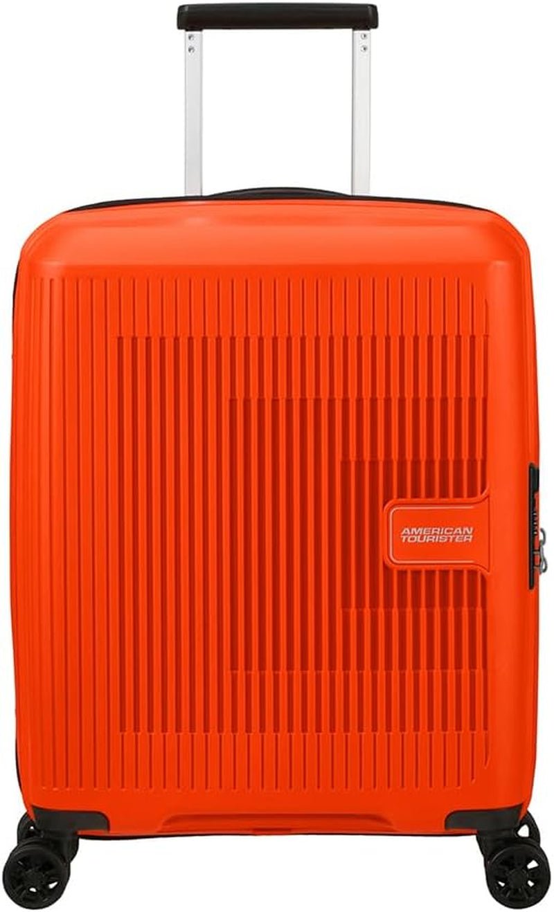 American Tourister Aerostep - Spinner L, Expanderbar resväska, 77 cm, 101,5/109 L, Orange (Bright Orange) Bagage och reseutrustning Naty Shop Orange (Bright Orange) S (55 Cm - 36/40 L)