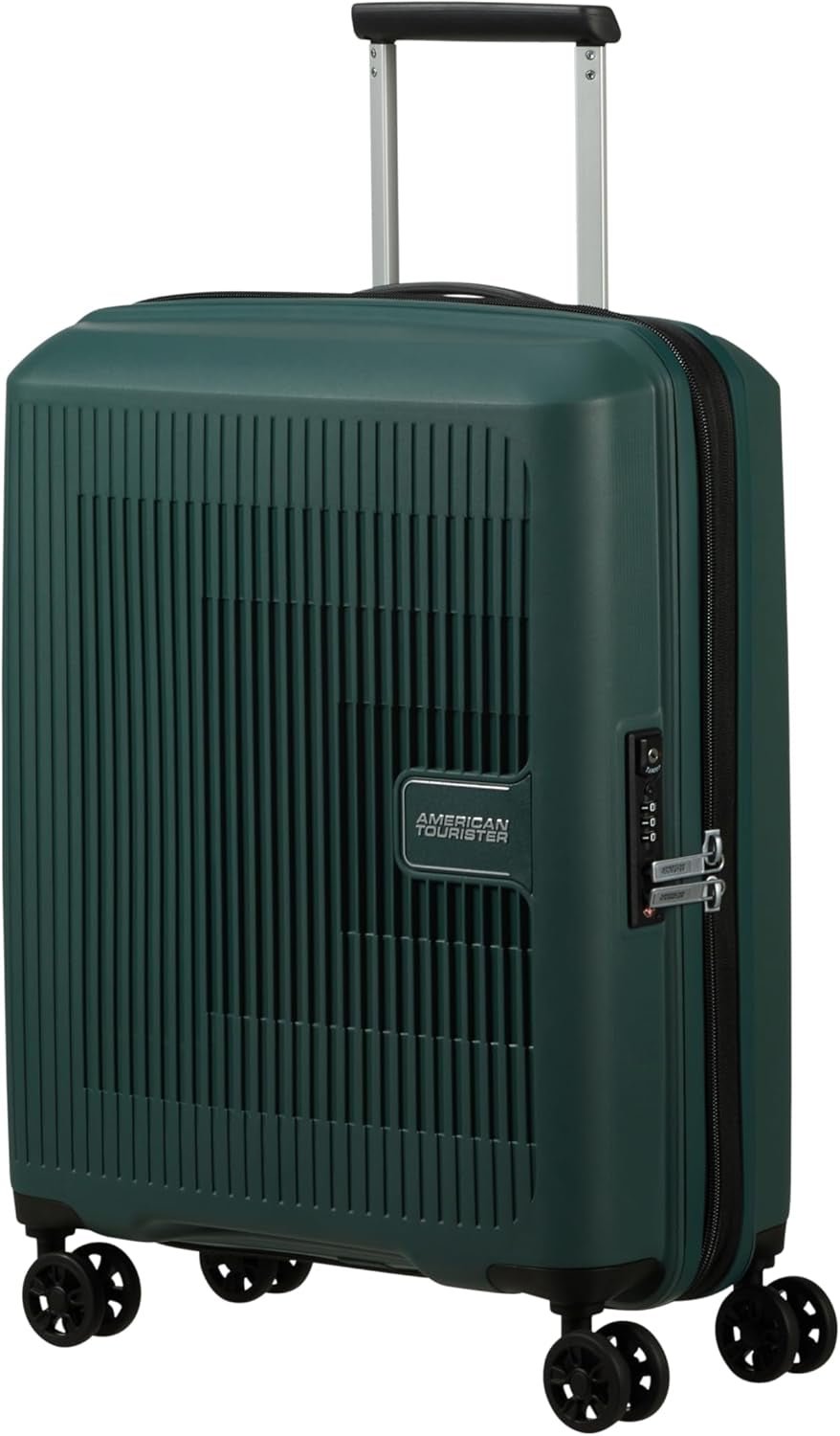 American Tourister Aerostep - Spinner L, Expanderbar resväska, 77 cm, 101,5/109 L, Orange (Bright Orange) Bagage och reseutrustning Naty Shop Green (Dark Forest) S (55 Cm - 36/40 L)