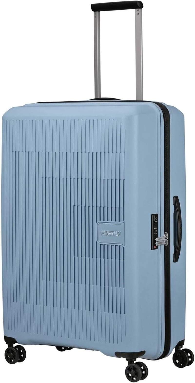 American Tourister Aerostep - Spinner L, expanderbar resväska, 77 cm, 101,5/109 L, Orange (Bright Orange) Bagage och reseutrustning Naty Shop Grey (Soho Grey) L (77 cm - 101,5/109 L)