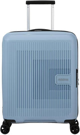 American Tourister Aerostep - Spinner L, Expanderbar resväska, 77 cm, 101,5/109 L, Orange (Bright Orange) Bagage och reseutrustning Naty Shop Grey (Soho Grey) S (55 Cm - 36/40 L)