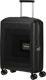 American Tourister Aerostep - Spinner L, Expanderbar resväska, 77 cm, 101,5/109 L, Orange (Bright Orange) Bagage och reseutrustning Naty Shop Svart (Svart) S (55 Cm - 36/40 L)