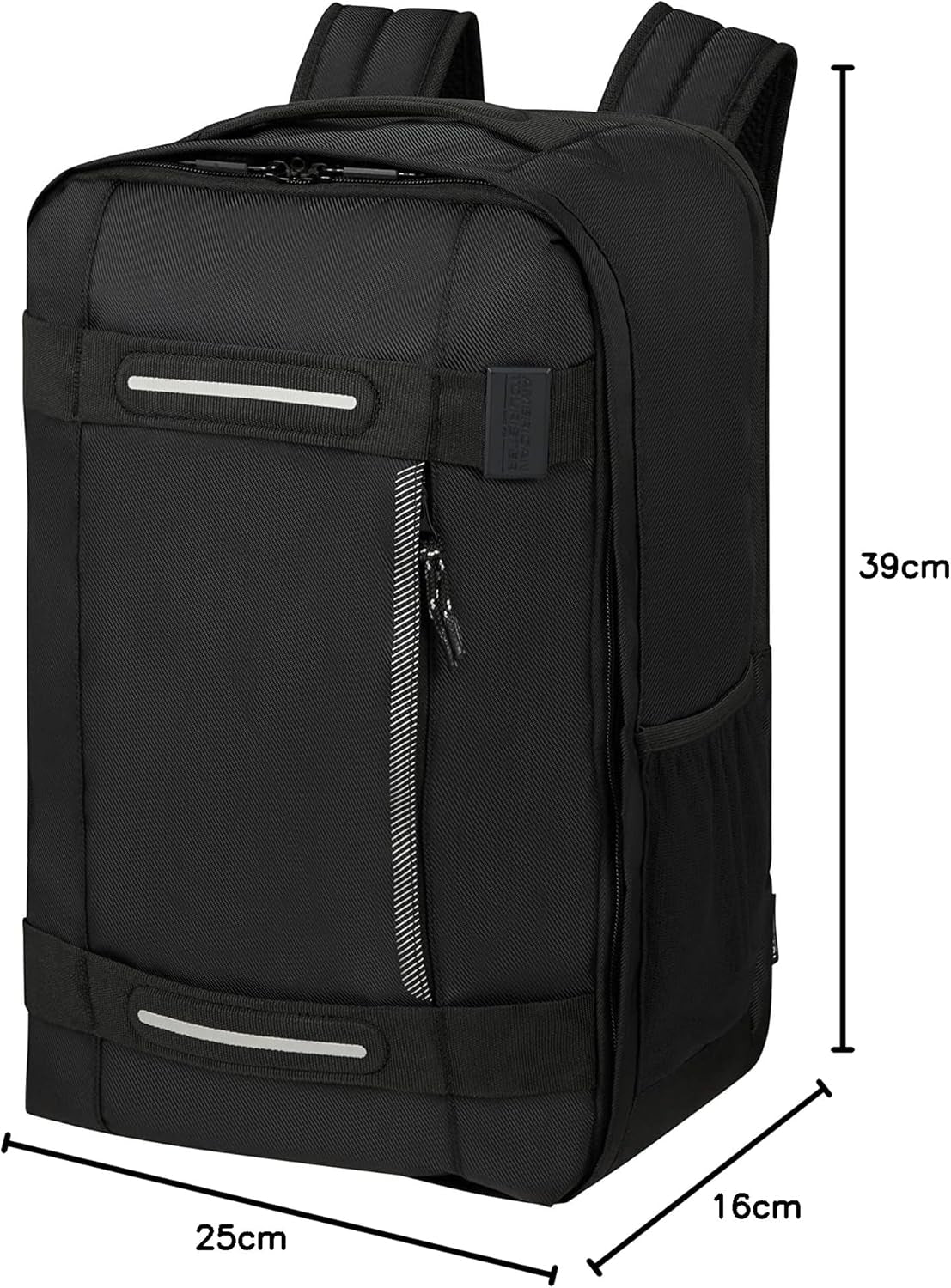 American Tourister Urban Track - Ryanairs undersäteshandväska, 25 x 20 x 40 cm, 24,5 L, svart (Asphalt Black) Bagage och reseutrustning Naty Shop
