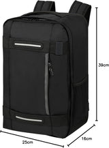 American Tourister Urban Track - Ryanairs undersäteshandväska, 25 x 20 x 40 cm, 24,5 L, svart (Asphalt Black) Bagage och reseutrustning Naty Shop